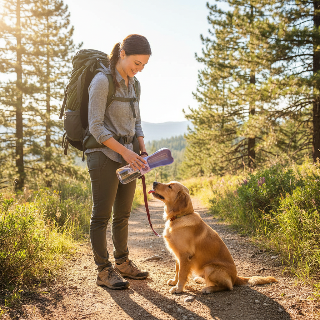 Portable Pet Water Bottle & Feeder