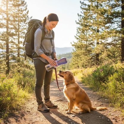 Portable Pet Water Bottle & Feeder